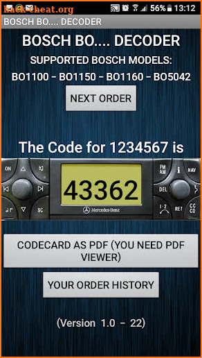 Radio Code DeBoschCoder screenshot