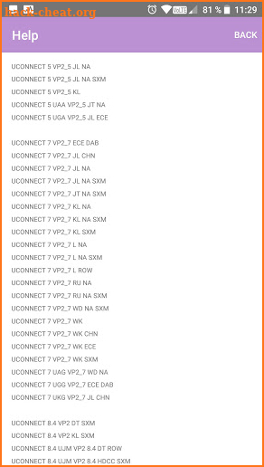 RADIO CODE FOR CHRYSLER JEEP DODGE UCONNECT DELPHI screenshot