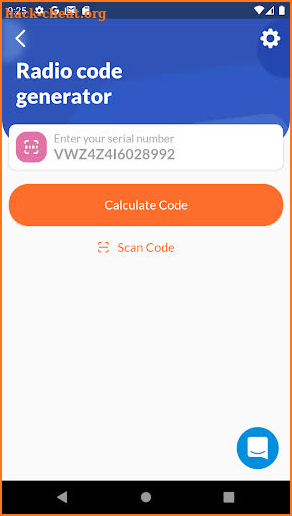 Radio Code Generator for Cars screenshot