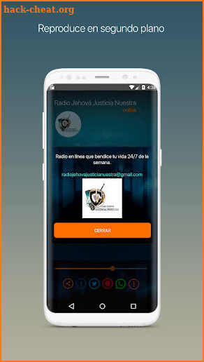 Radio Jehová Justicia Nuestra screenshot