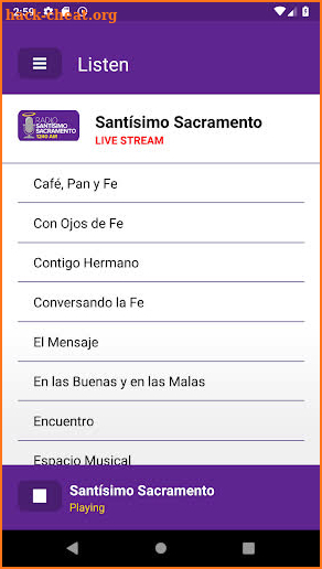 Radio Santisimo Sacramento screenshot