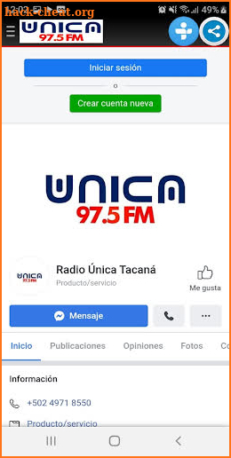 Radio Unica 97.5 FM screenshot