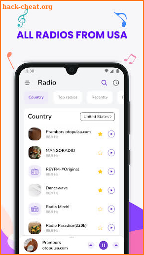 Radio USA: Free Online FM Radio & Music Stations screenshot