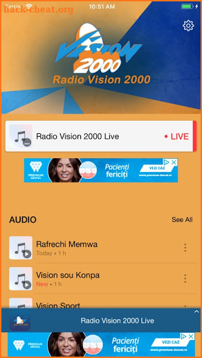 Radio Vision 2000 FM Haiti screenshot