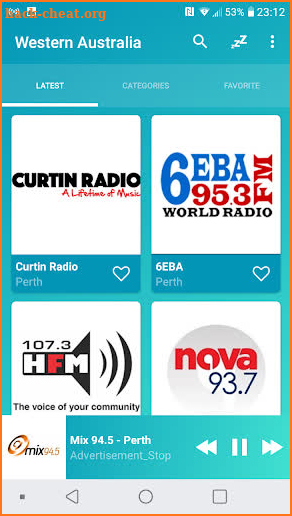 Radio Western Australia Online screenshot