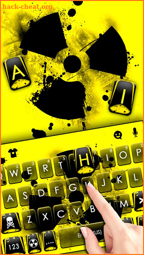 Radioactive Warning Sign Keyboard Theme screenshot