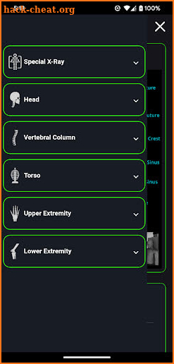 Radiography Positioning Guide screenshot