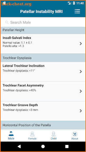 Radiology Measurements screenshot