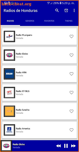 Radios de Honduras screenshot