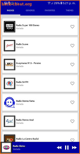 Radios de Honduras screenshot