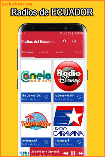 Radios del Ecuador en Vivo - Radio Ecuador Free screenshot