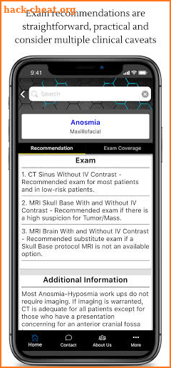 Rads Consult: Radiology Ordering Guide screenshot