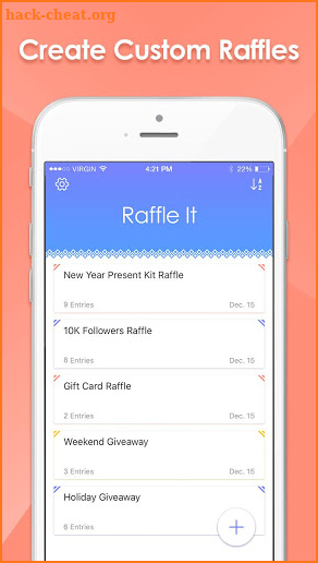 Raffle It - raffle drawing app screenshot