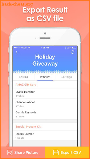 Raffle It - raffle drawing app screenshot