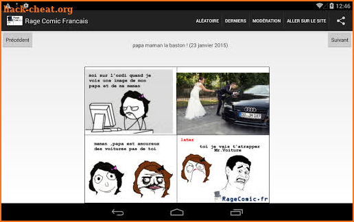 Rage Comic Francais Troll Face screenshot