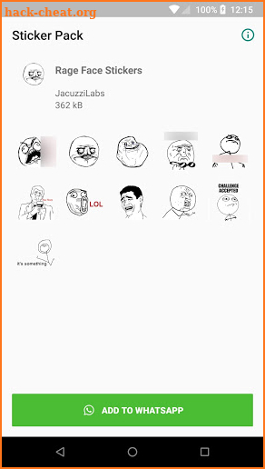 Rage Face stickers for WhatsApp screenshot