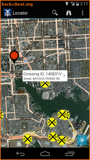 Rail Crossing Locator screenshot