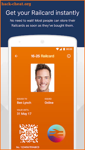 Railcard screenshot