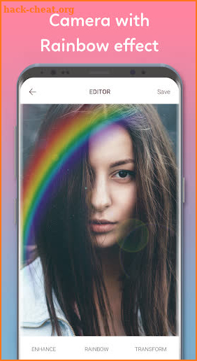 Rain bow -Light Leak Camera & Overlay Photo Editor screenshot