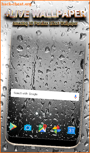 Rain HD Animated Keyboard + Live Wallpaper screenshot