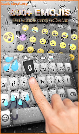 Rain HD Animated Keyboard + Live Wallpaper screenshot