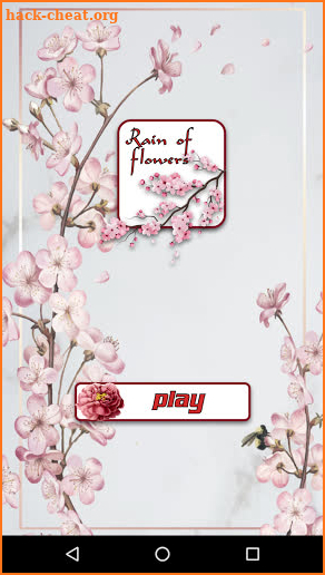 Rain of flowers screenshot