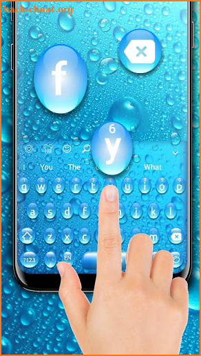 Rain On Glass Keyboard screenshot