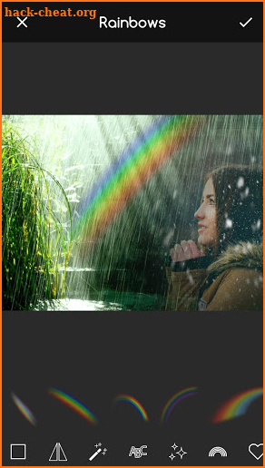 Rain Overlay: Frames for Pictures with Effects App screenshot