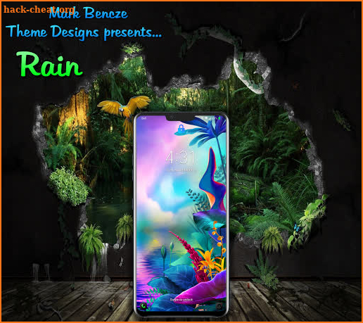 Rain Theme for LG G6, V20, V30 UX 8 android 9 screenshot