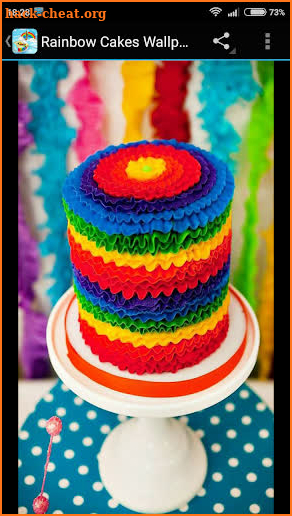 Rainbow Cakes Food Wallpapers screenshot