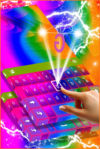 Rainbow Color Keyboard Theme screenshot