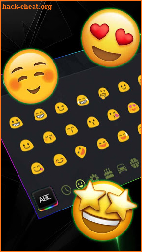 Rainbow Color Light Keyboard Theme screenshot