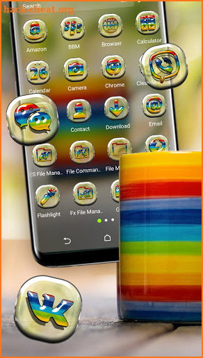 Rainbow Cup Launcher Theme screenshot