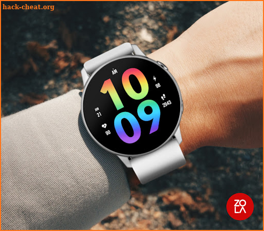 Rainbow Digital Watch Face screenshot