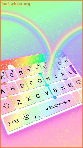 Rainbow Drops Keyboard Theme screenshot