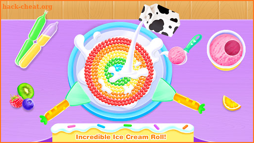 Rainbow Ice Cream Roll Maker – Fun Games for Girls screenshot