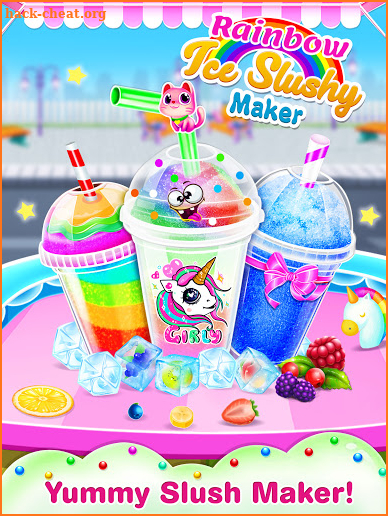 Rainbow Ice Slush Maker: Frozen Food Games screenshot