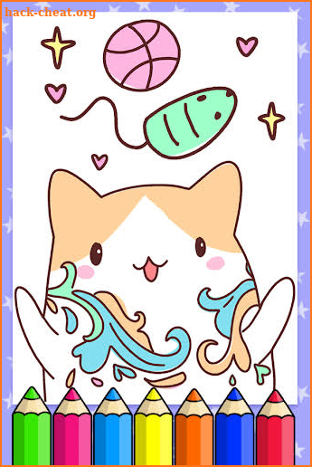 Rainbow Kawaii Coloring Book 🌈 screenshot