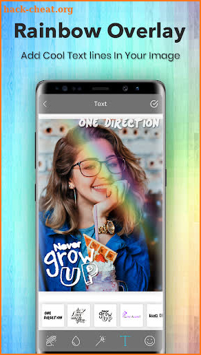 Rainbow Photo Overlay Effect screenshot