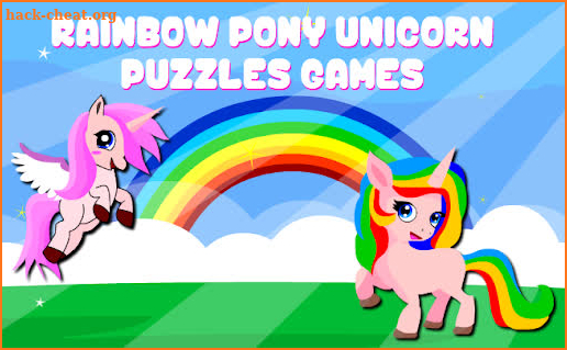 Rainbow Pony Unicorn Puzzles Games For Kids screenshot