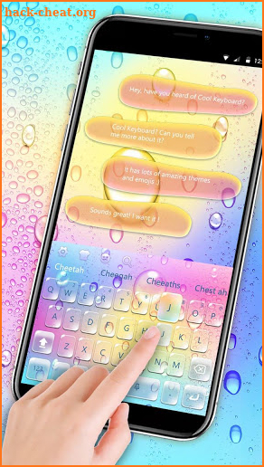 Rainbow Raindrop Fast Typing Keyboard screenshot