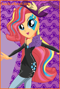 Rainbow Rocks Style Fashion Games screenshot