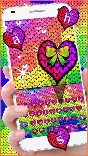 Rainbow Sequin Keyboard screenshot