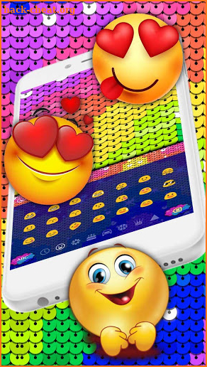 Rainbow Sequin Keyboard screenshot