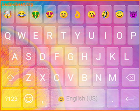 Rainbow Sky Emoji Gif Keyboard Wallpaper screenshot