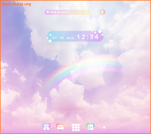 Rainbow Sky Theme +HOME screenshot