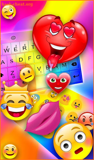 Rainbow Transparent Glass Keyboard Theme screenshot