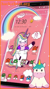 Rainbow Unicorn Anime Launcher screenshot