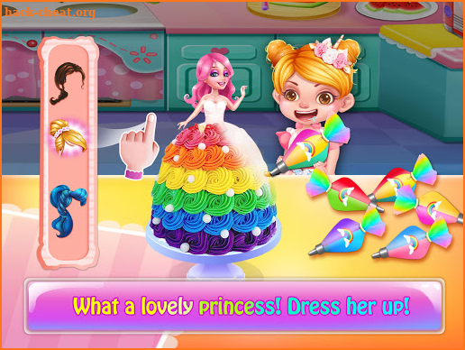 Rainbow Unicorn Cake Maker: Free Cooking Games screenshot