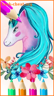 Rainbow Unicorn Island - Coloring Book screenshot